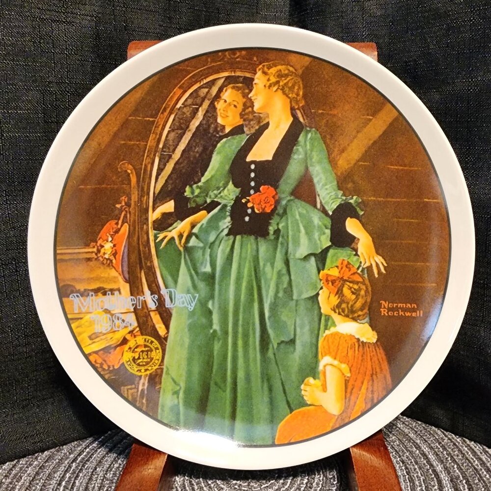 Grandma's Courting Dress - Norman Rockwell Collectors' Plate VTG
